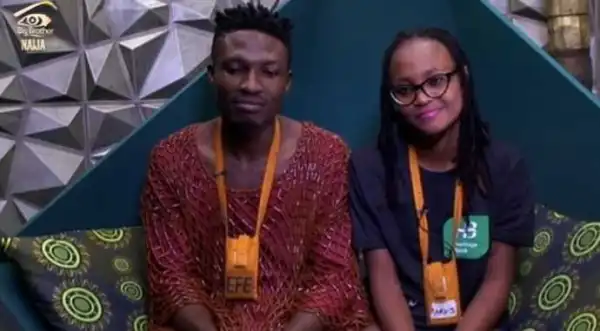 #BBNaija: Based on logistics, Efe and Marvis may continue to live as a couple